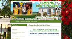Desktop Screenshot of camping-4-plages.com
